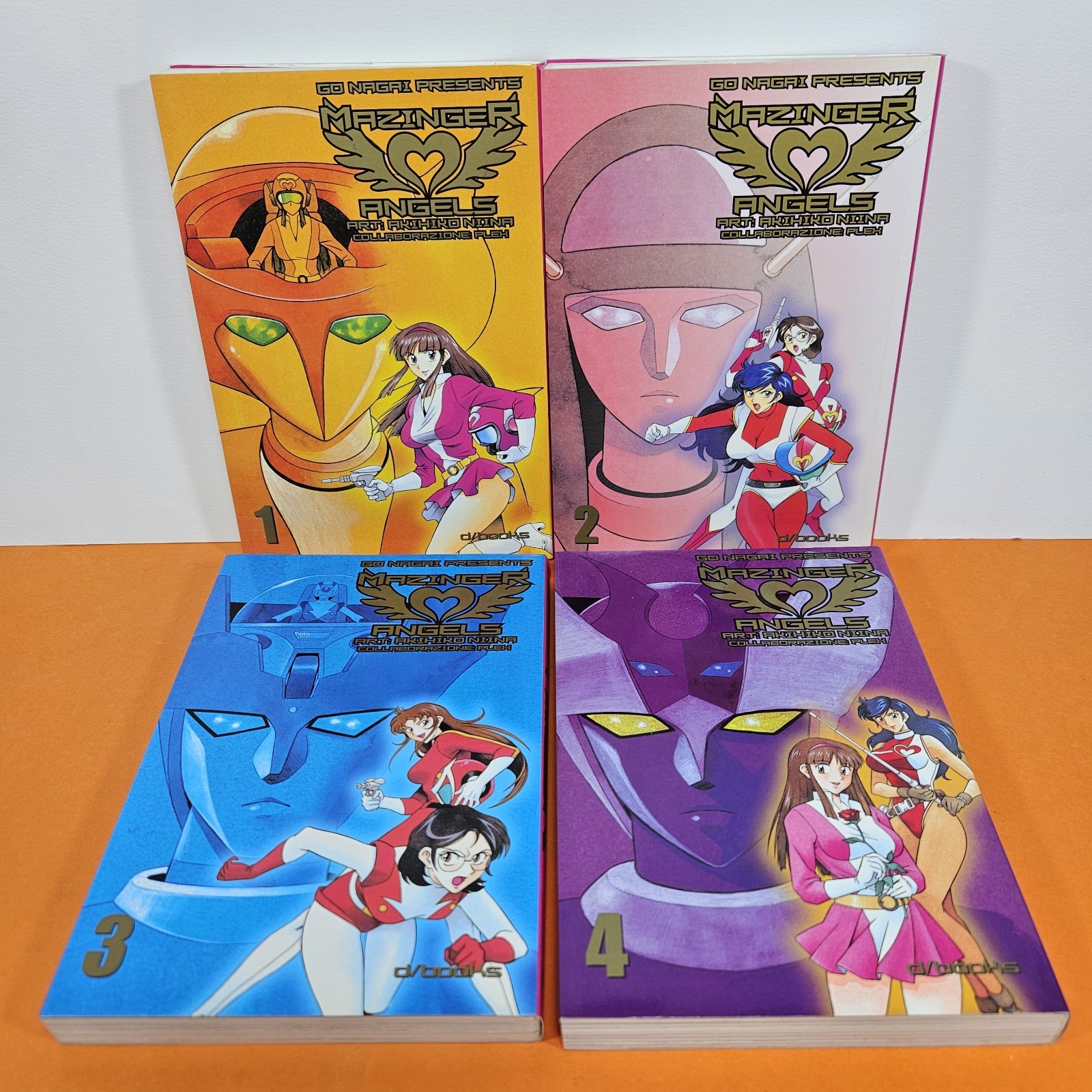 MANGA Go Nagai MAZINGER ANGELS Akihiko Niina 1-4 COMPLETA D/Books D/Visual RARA