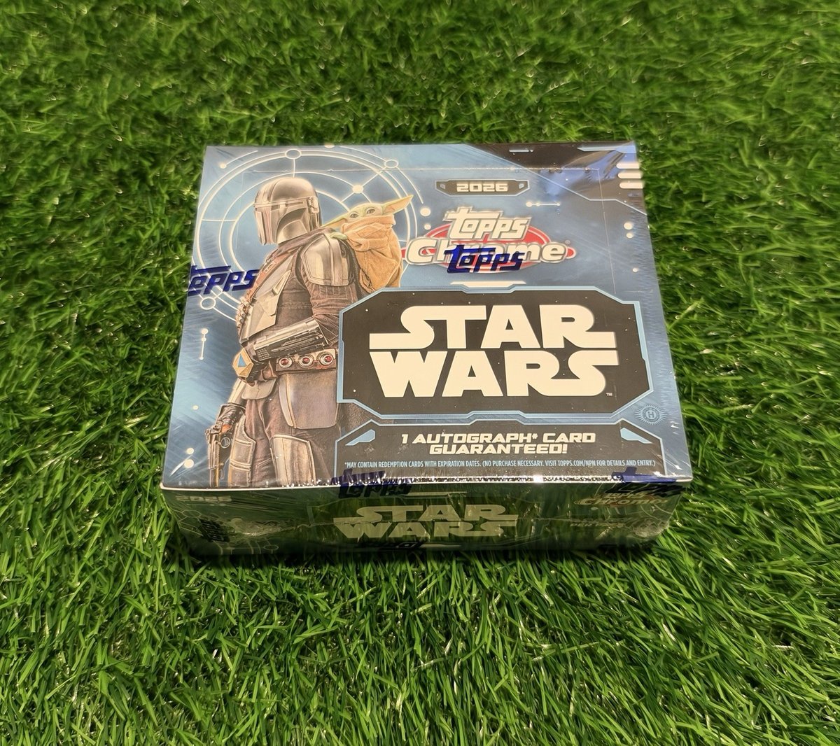 2026 Topps Chrome Star Wars Hobby Box sigillato in fabbrica pronto per la spedizione