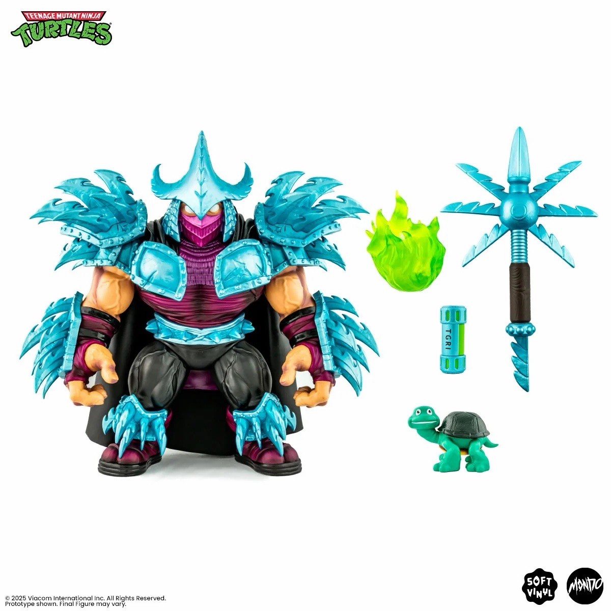 Mondo TMNT Super Shredder Soft Vinyl Figure variante mutagena LE 150 PREVENDITA