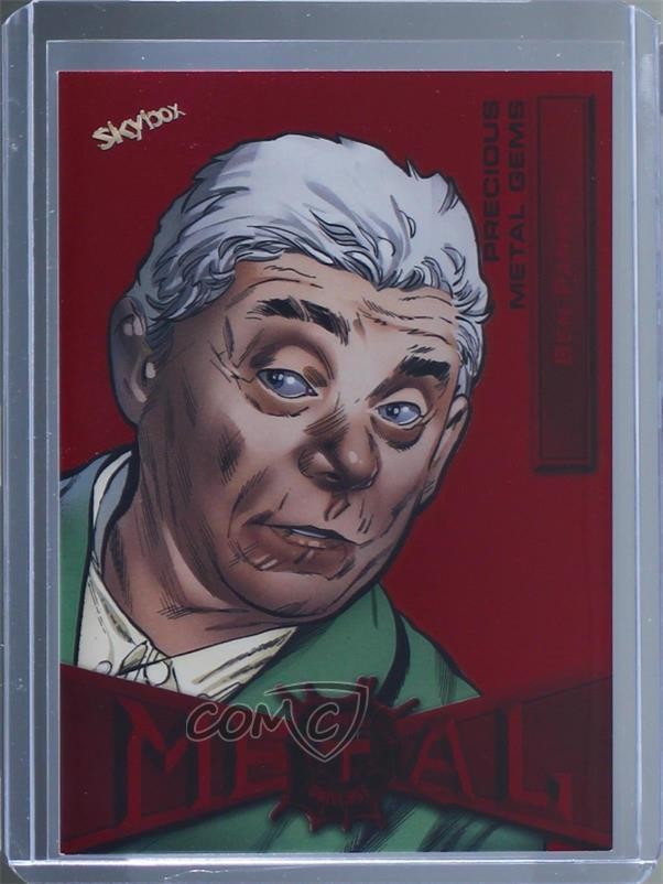 Upper Deck 2022 Marvel Metal Universe Spider-Man PMG Rosso /100 Ben Parker #8 0t9l