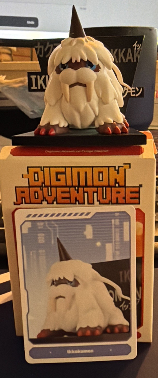 Ikkakumon Pop Mart Digimon Adventure Fridge Magnet Figure Unopen Blind Box