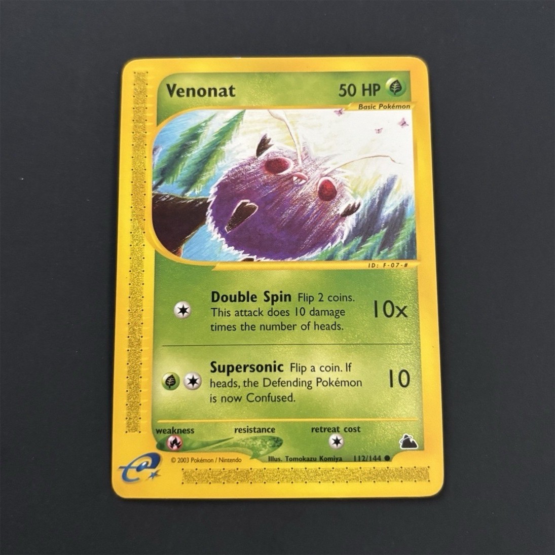 The Pokémon Company Venonat 112/144 Skyridge Comune 50 HP Base Regolare Inglese