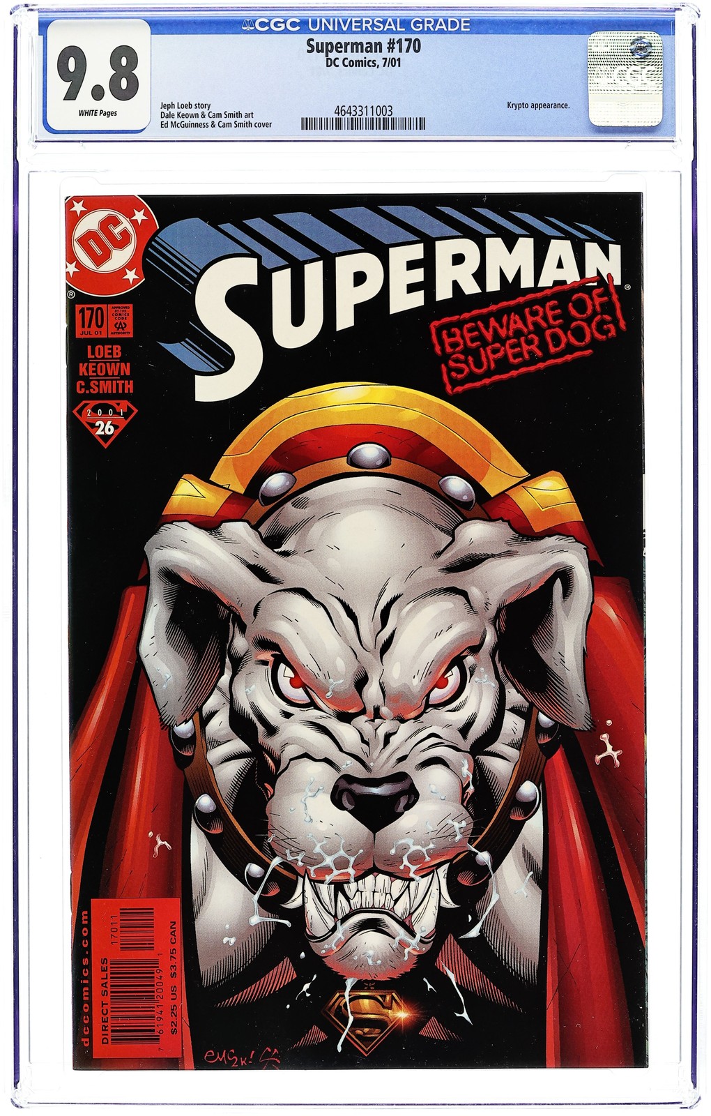 Superman #170 CGC 9.8 2001 4643311003