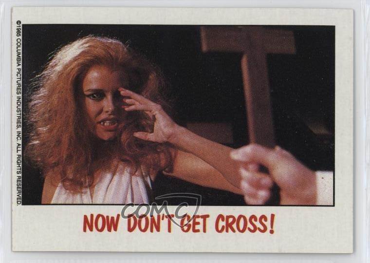 1988 Topps Fright Flicks Night Amanda Bearse Now Don't Get Cross! #21 0ha3