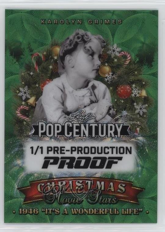 2025 Leaf Metal Pop Century Pre-Production Proof Unsigned 1/1 Karolyn Grimes 0s3