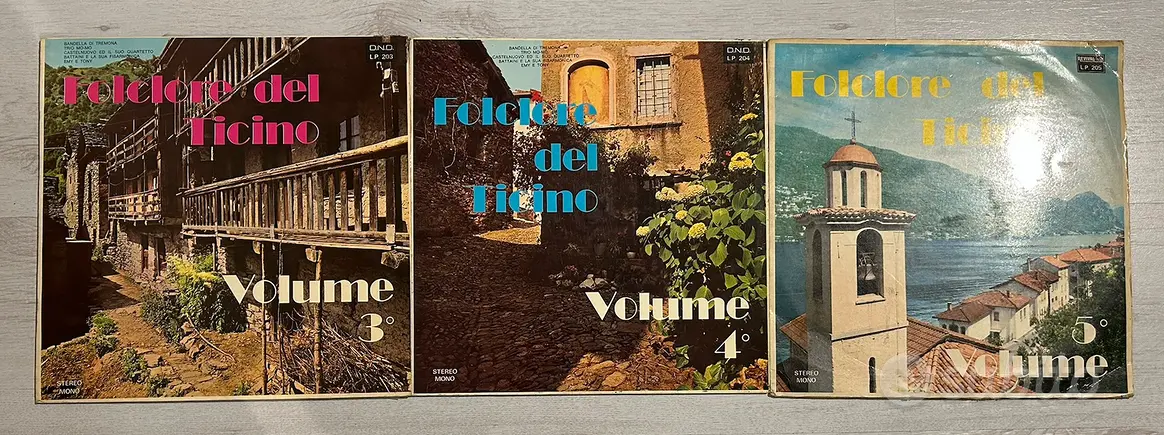 Dischi in vinile Folclore del Ticino (3-4-5)
