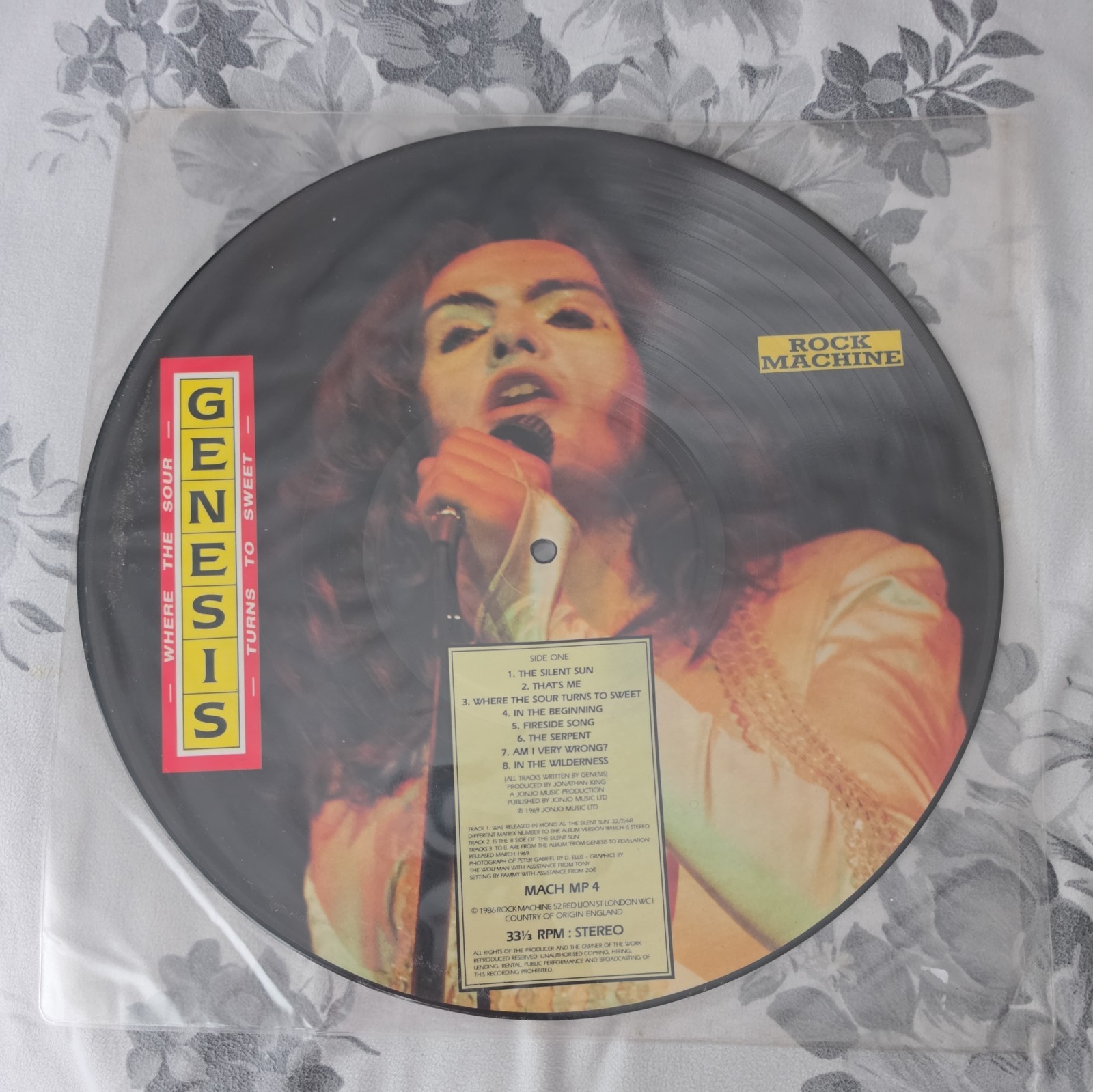 Genesis Where The Sour Turns to Sweet Vinyl Picture Disc Lp Rock Machine Rare