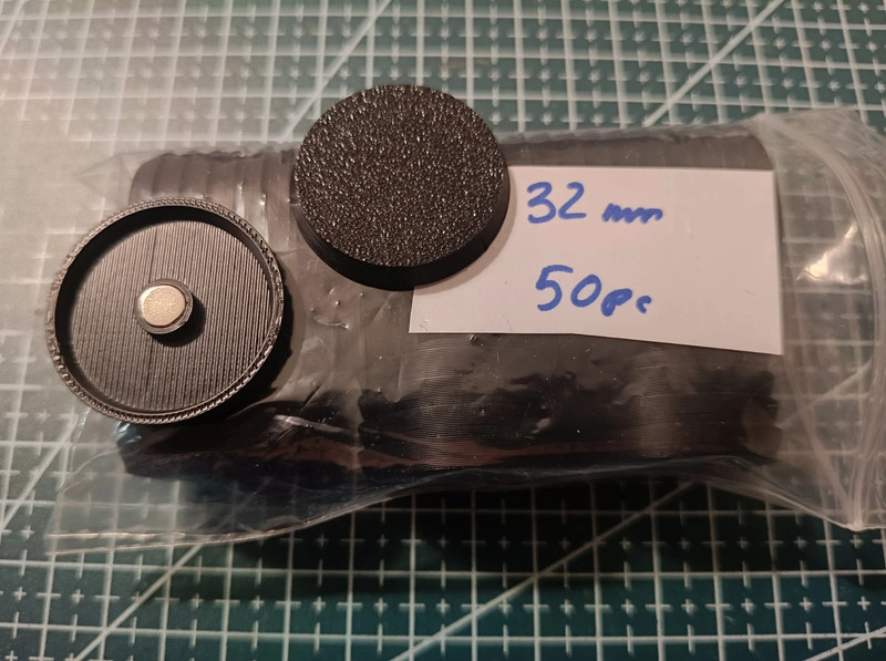 🧲 Socles ronds 32mm🧲 pour warhammer, 40k, 40.000