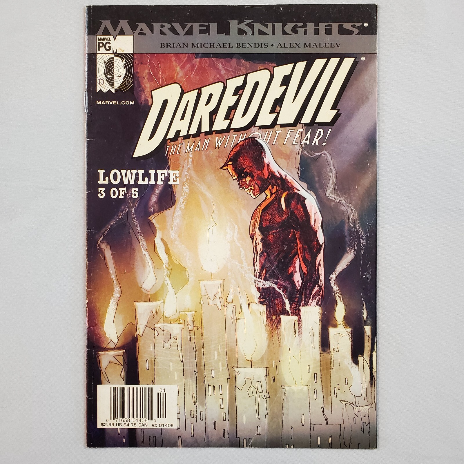 Daredevil #43 B aprile 2003 Marvel Knights MK Lowlife Pt 3 Bendis FN 6.0 Edicola