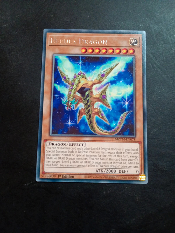 Nebula dragon carta Yu-Gi-Oh