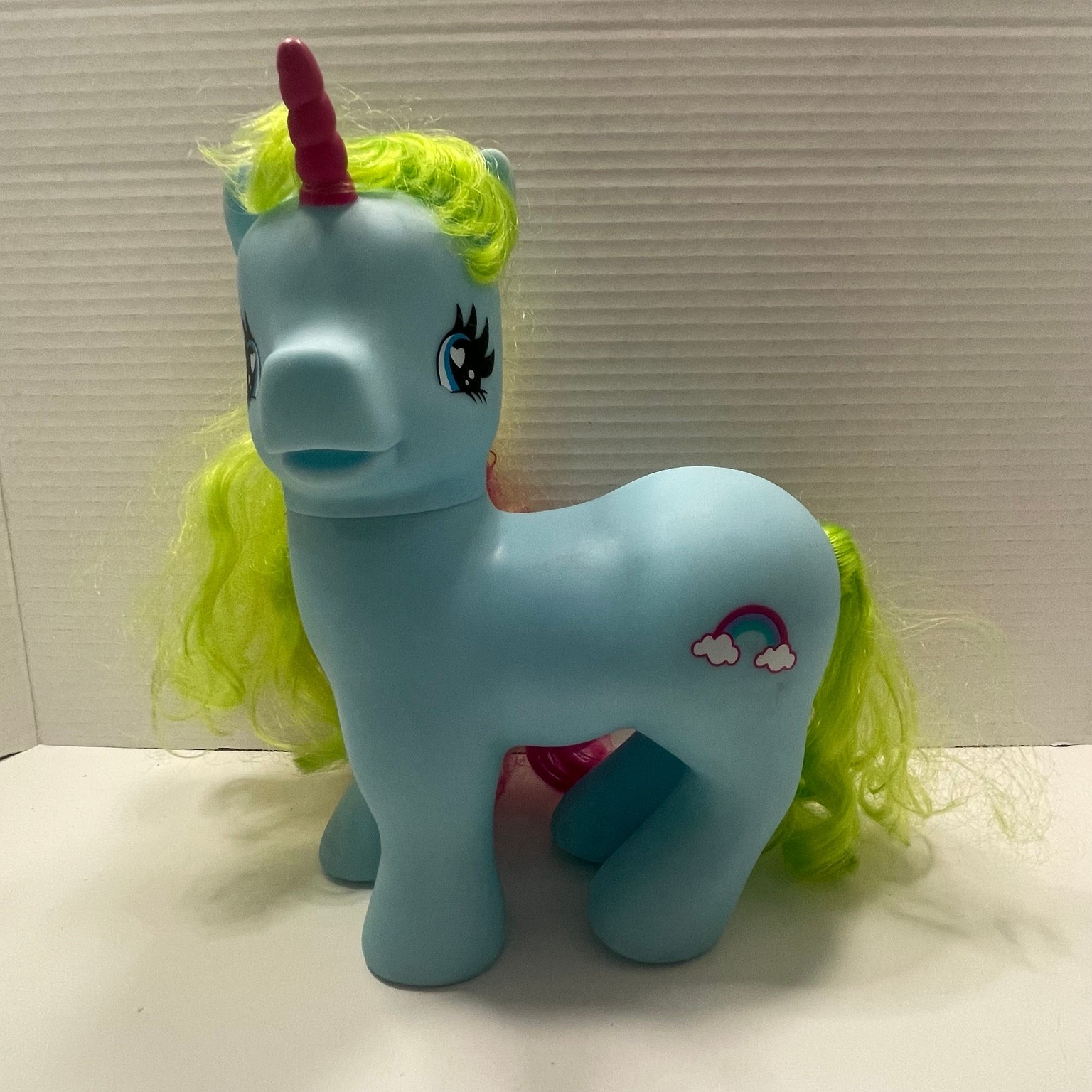 Gi-Go Style SML-16-B1 Jumbo Blu Unicorno Pony Arcobaleno Capelli Fakie