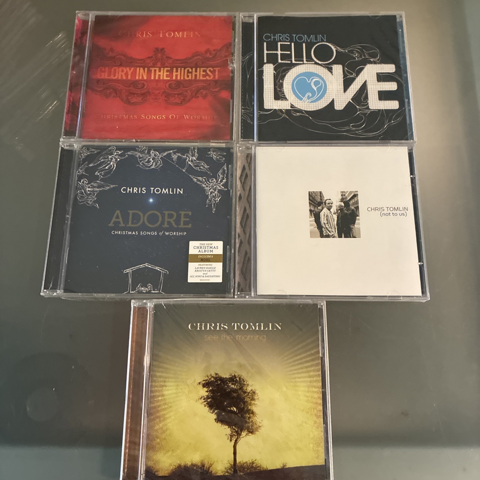 5 BRAND NEW CHRIS TOMLIN CD LOT Hello Love Not To Us Adore See The Morning Glory