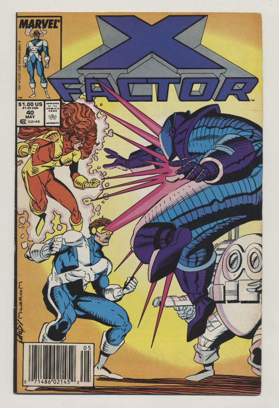 X-Factor # 40 Maggio 1989 Marvel Comics FN/VF 7.0 Edizione Edicola