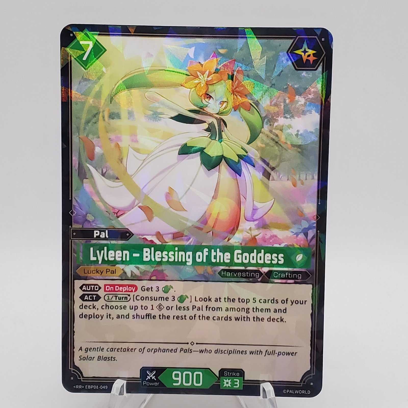 Palworld Lyleen Benedizione della Dea EBP01-049 RR Alba di Palpagos Lucky Pal