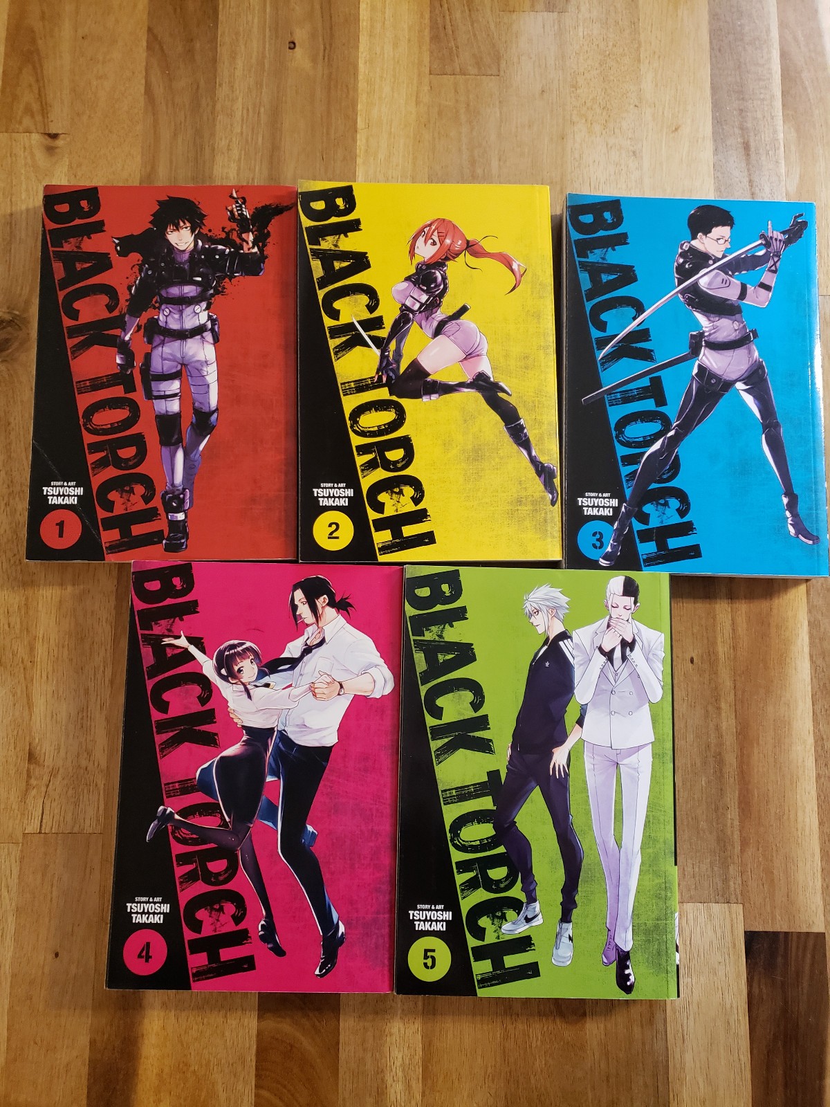 Black Torch Volume 1-5 Manga Completo, Inglese, Set Completo