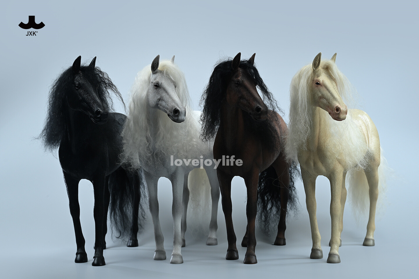 Statua cavallo JXK 1/6 Akhal-teke figura modello animale collezione cavallo decorazione giocattolo