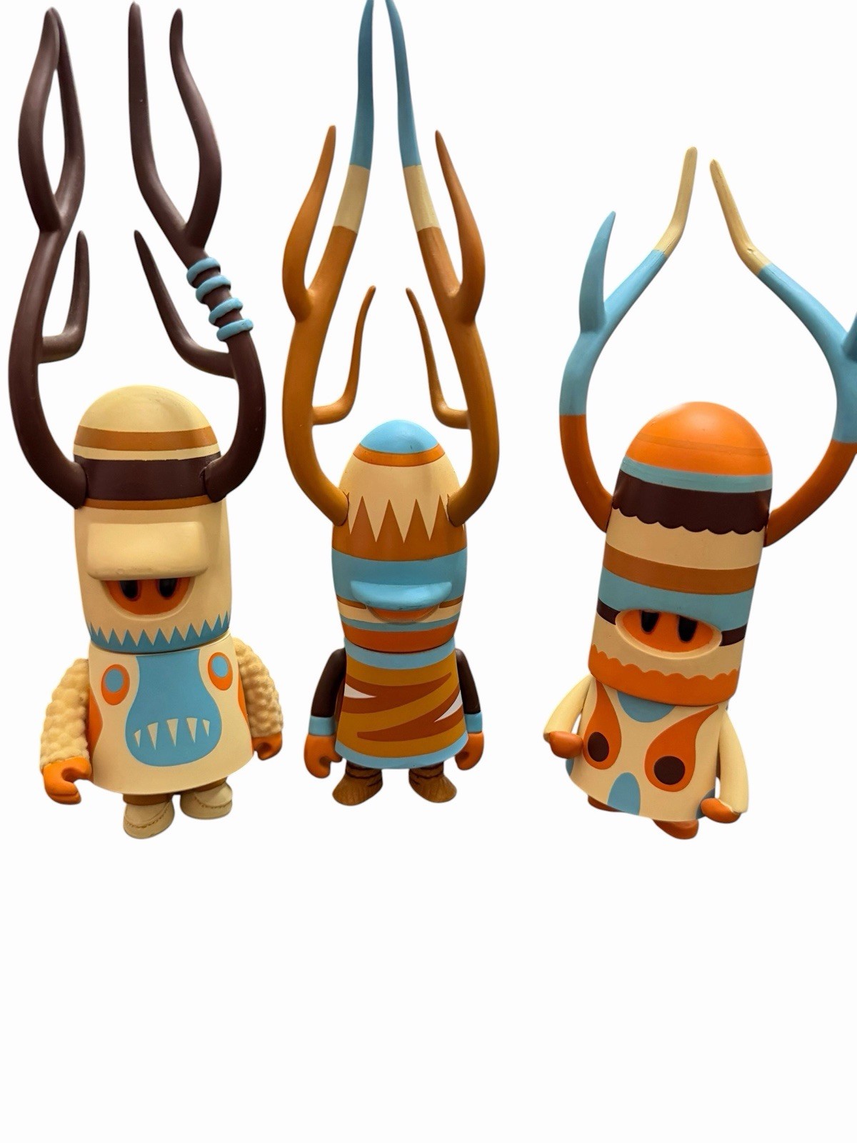 PETE FOWLER Playbeast Designer Vinile Giocattolo 7" Phorix Kidrobot Circa 2005 Set di 3