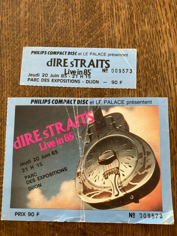 Billet concert Dire Straits/ 1985