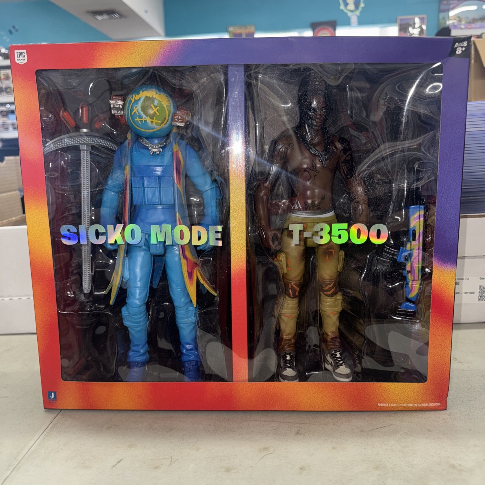 Travis Scott Cactus Jack Fortnite 12 Sicko Mode T-3500 Figures Sealed