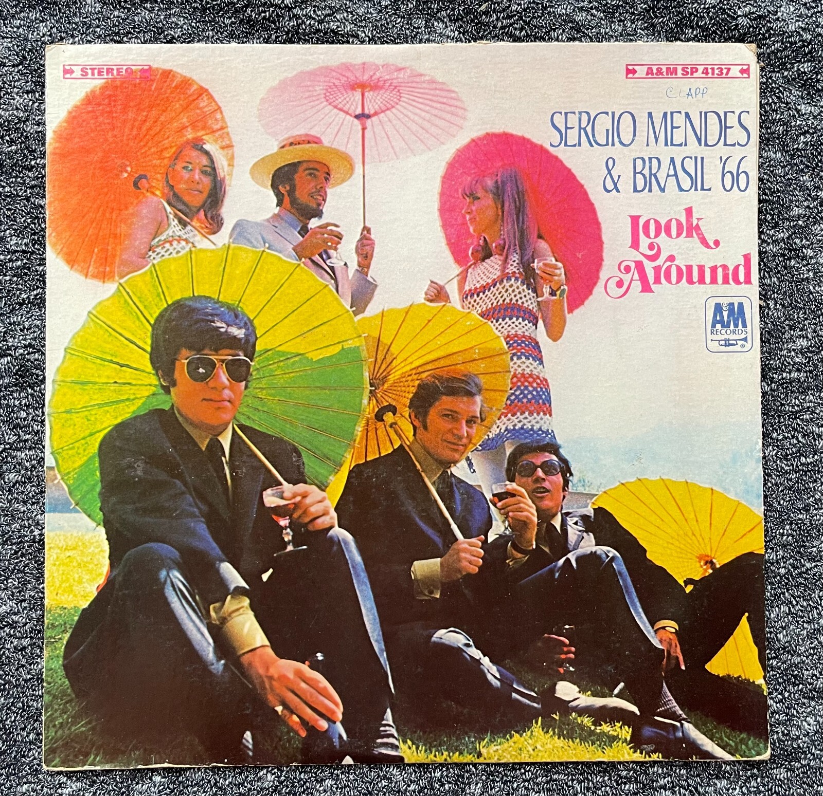 SERGIO MENDES & BRASIL '66 LOOK AROUND LP Original A&M Inner Sleeve Ads