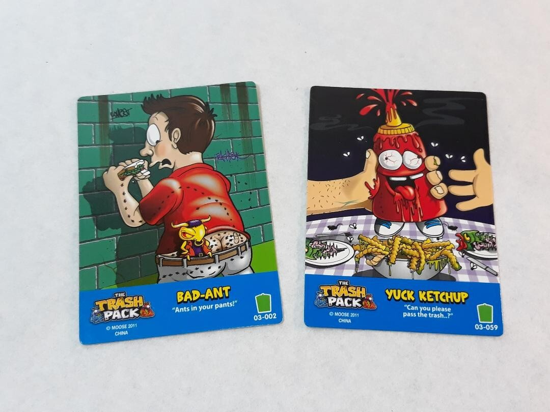 Pacco spazzatura CARDS ~ KETCHUP FORMICHE CATTIVE E YUCK
