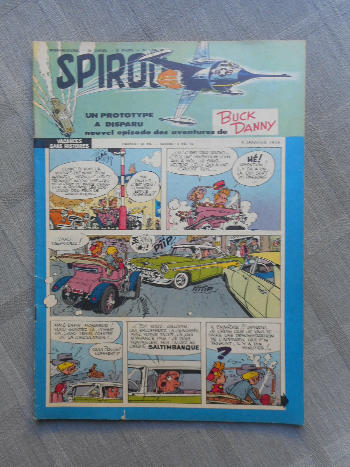 Hebdo Il Giornale Di Spirou N°1030 1958 In Ottime Condizioni