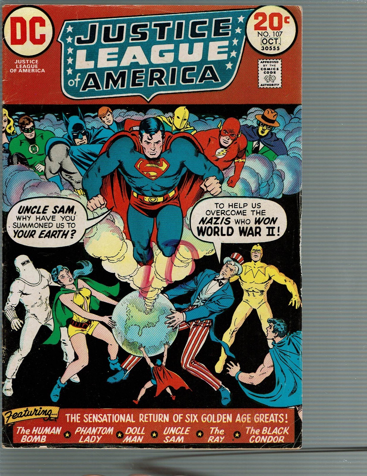 Justice League of America 107 JSA Crisis Earth X 1° App Freedom Fighters FN