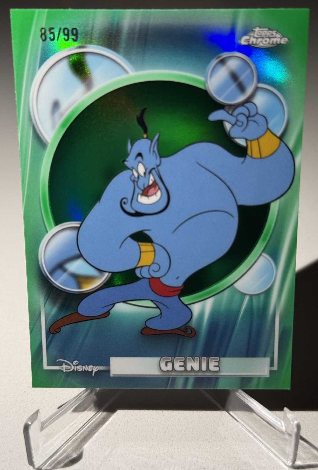 2026 Topps Chrome Disney - Genio - Rifrattore verde - 85/99!