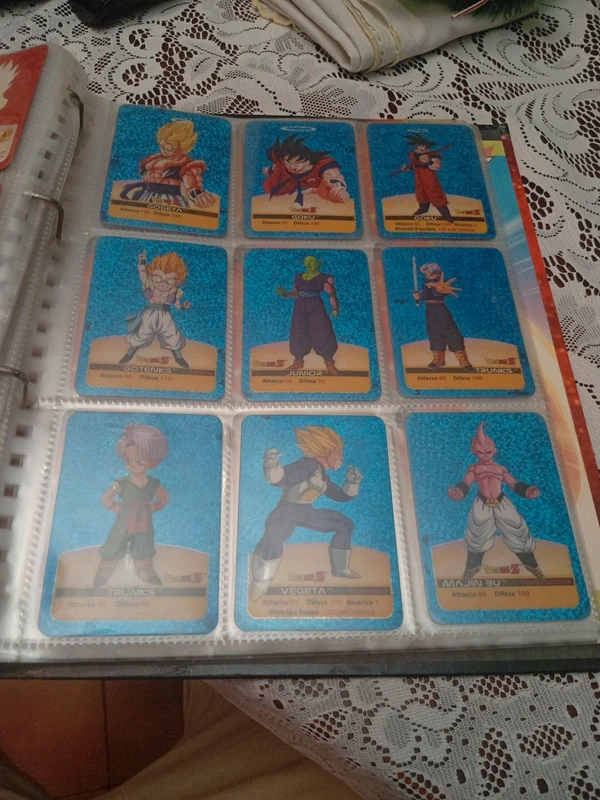 Lotto 9 lamicards platino blu