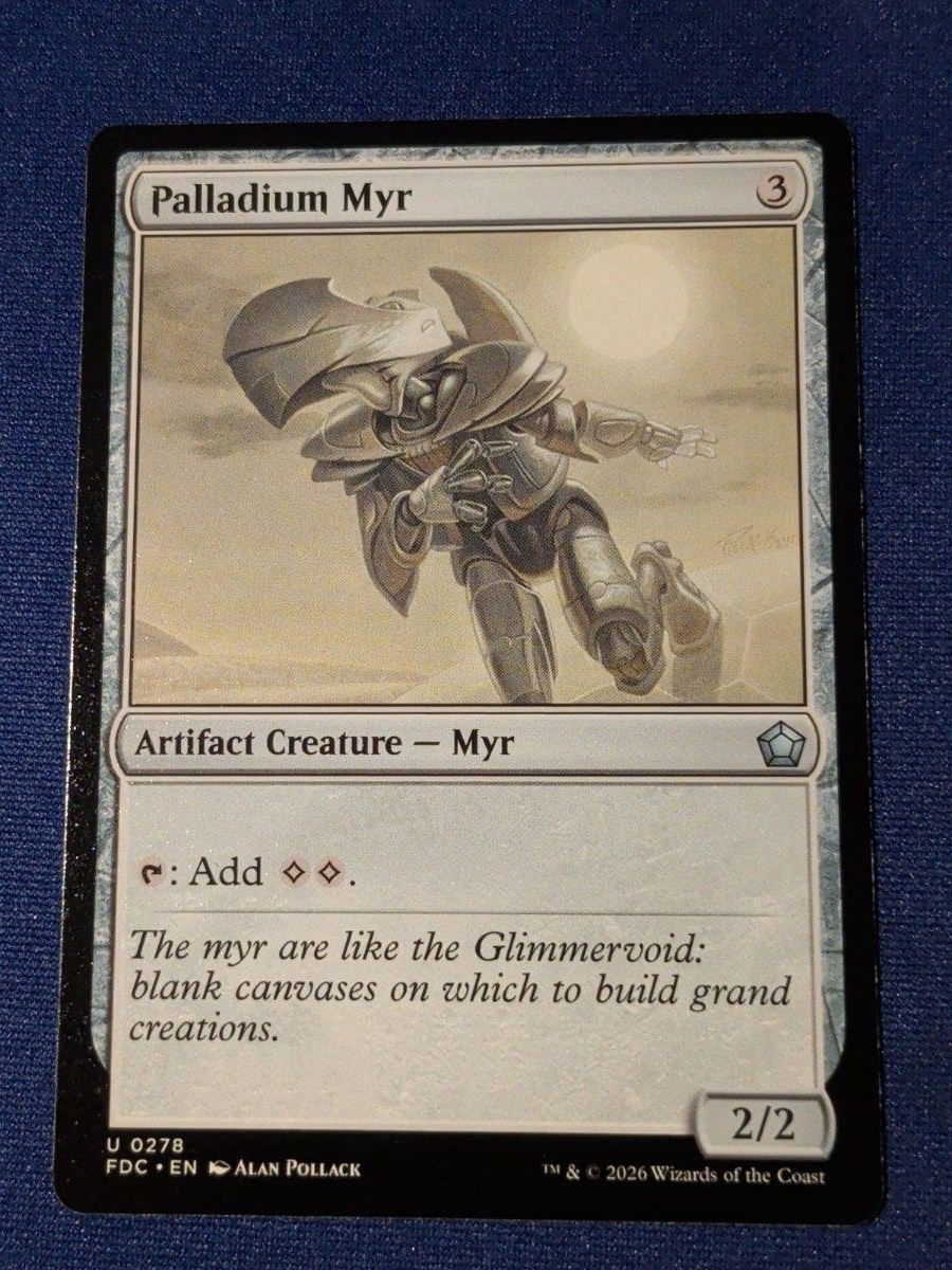 Palladium Myr Comandante delle Fondazioni #278 Nuovo con scatola MTG