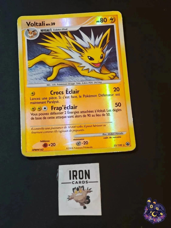 Carte Pokémon Voltali Reverse 23/100