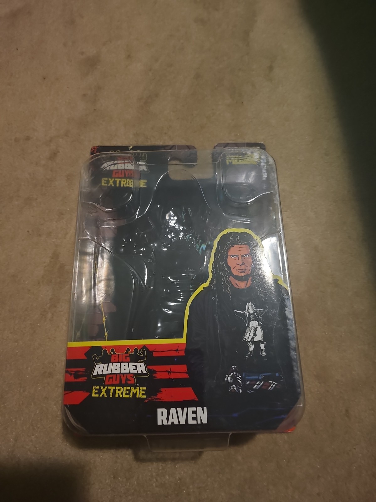 ECW Big Rubber Guys RAVEN Extreme Series confezione solo LJN WWE WCW Major