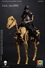 101TOYS PALM ELF SERIES Scheletro Cavaliere Medievale B con Cavallo 1/12 ACTION FIGURE