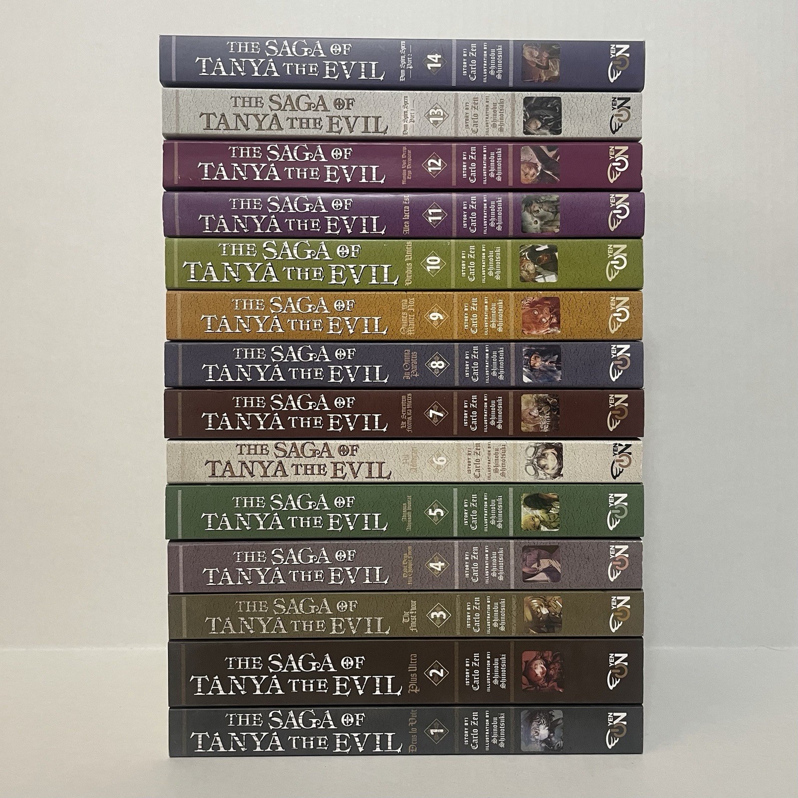 La Saga di Tanya il Male Light Novel Volumi 1-14 Nuovo Inglese Autentico