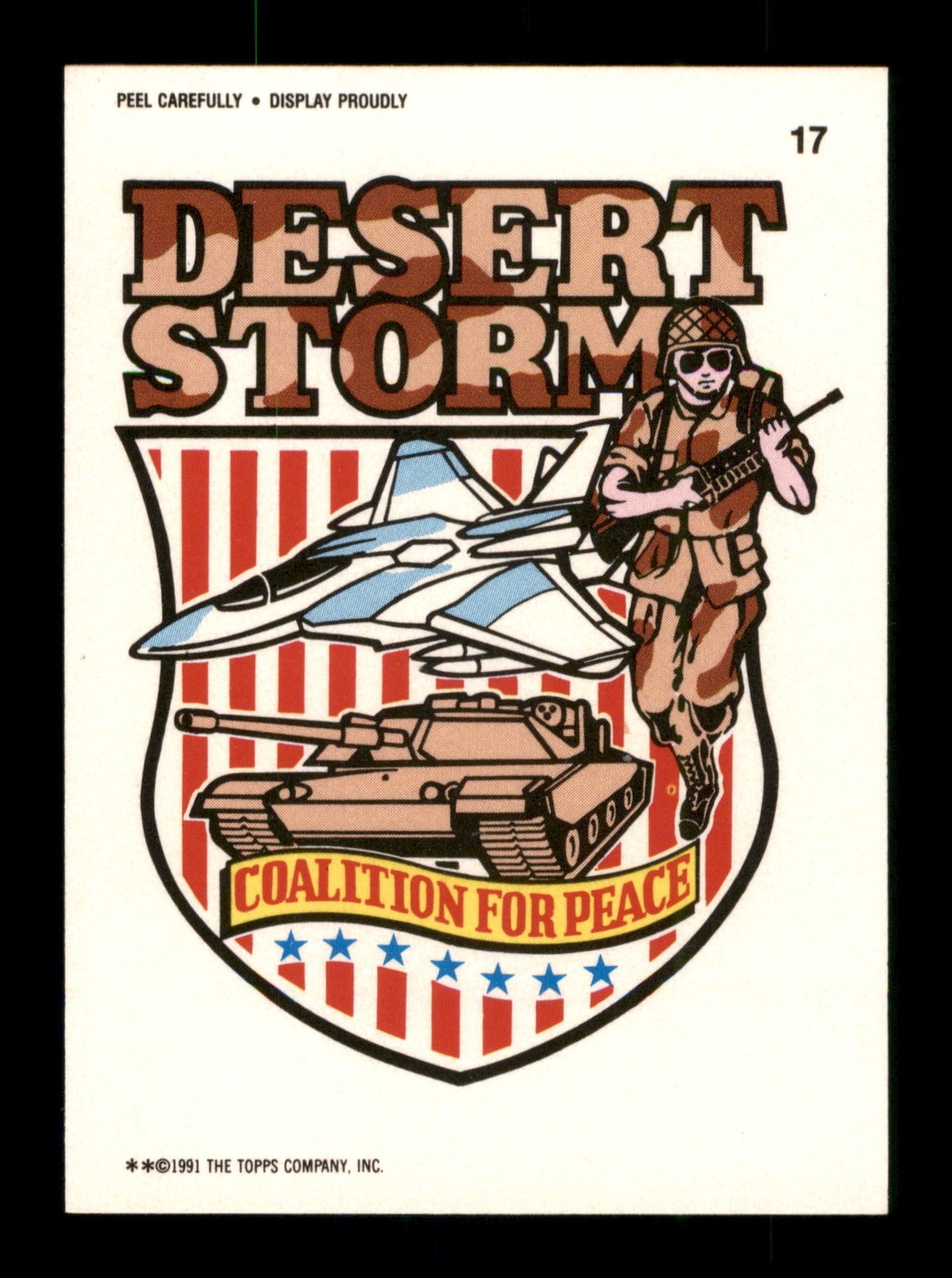 17 Desert Storm Desert Storm Series 1 Topps 1991 Trading Card TCG CCG