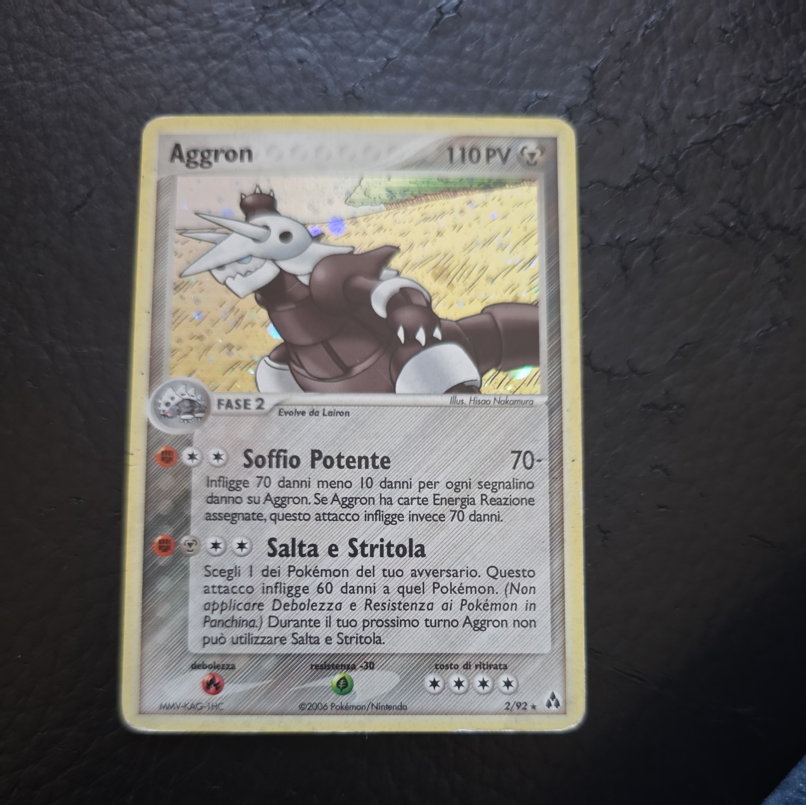 Carta Pokémon Aggron Holo 2/92 2006 Pokémon/Nintendo Ita