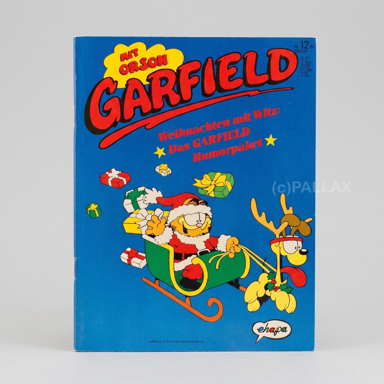 COMIC GARFIELD N.12/90 CON POSTER/EHAPA 1990