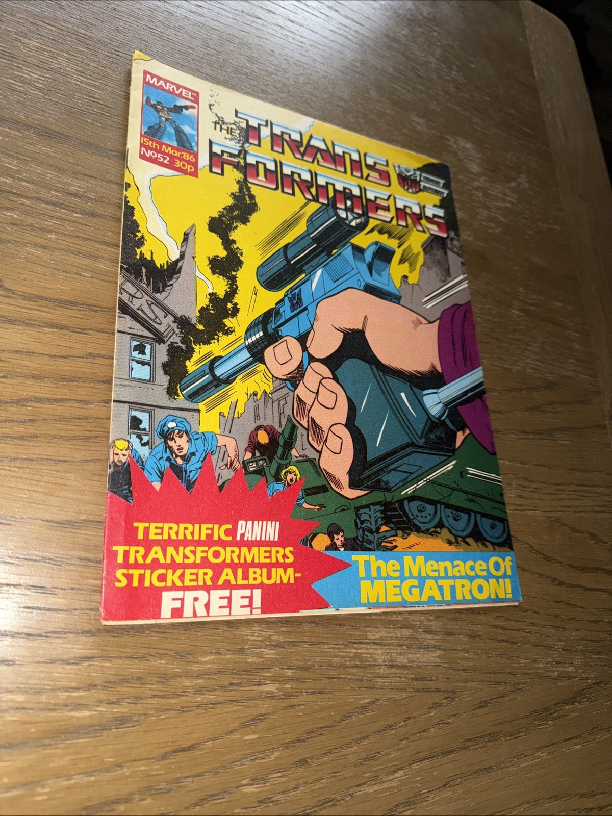 Transformers UK #52 Marvel UK  15th March 1986 Comic British Weekly