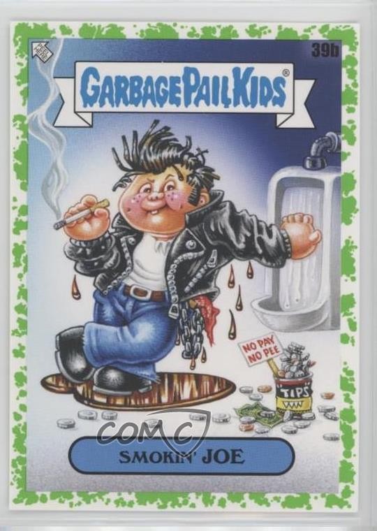 2020 Garbage Pail Kids Late to School Booger Green Joe McWilliams Smokin' 0dk