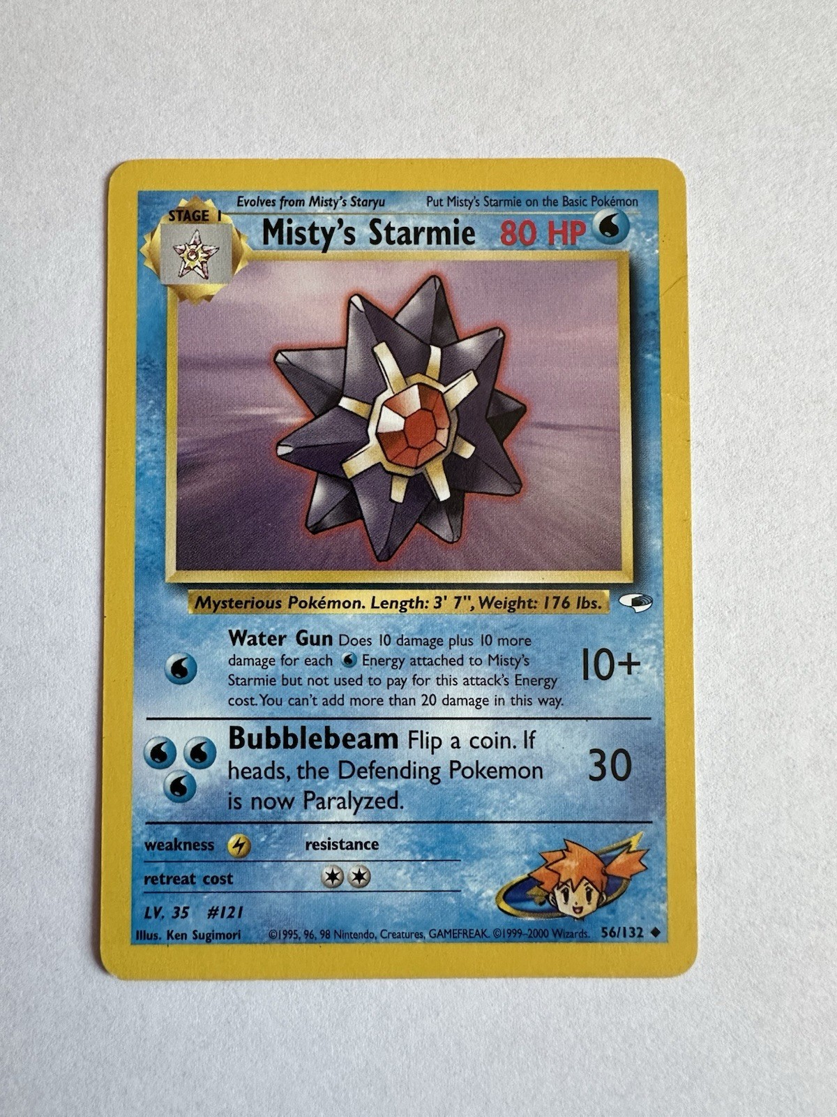 Misty's Starmie 056/132 Gym Heroes Regular DMG