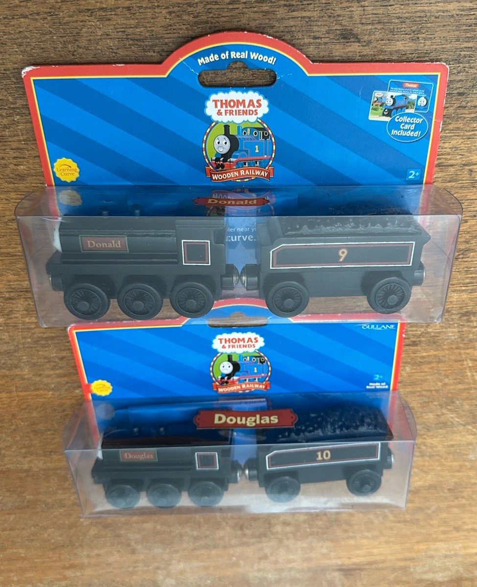 Treno Thomas in legno curva di apprendimento Paperino e Douglas!
