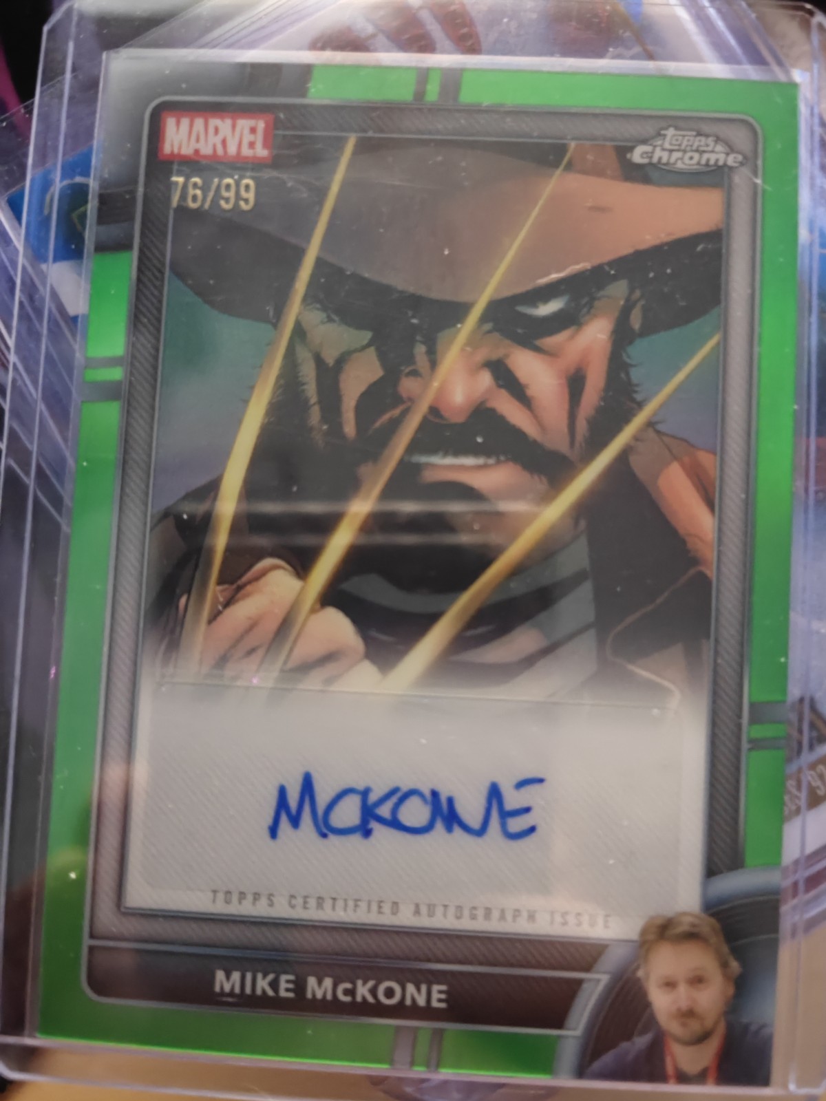 TOPPS CHROME 2026 MARVEL ASTONISHING X-MEN #46 AUTOGRAFATO DA MIKE MCKONE 76/99