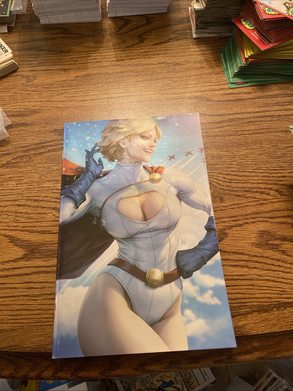 POWER GIRL SPECIAL #1 ARTGERM FOIL VIRGIN VARIANTE 2023 DC Comics quasi nuovo