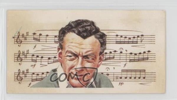 1969 Brooke Bond Famous People Tea Blue Back Benjamin Britten #46 1p1