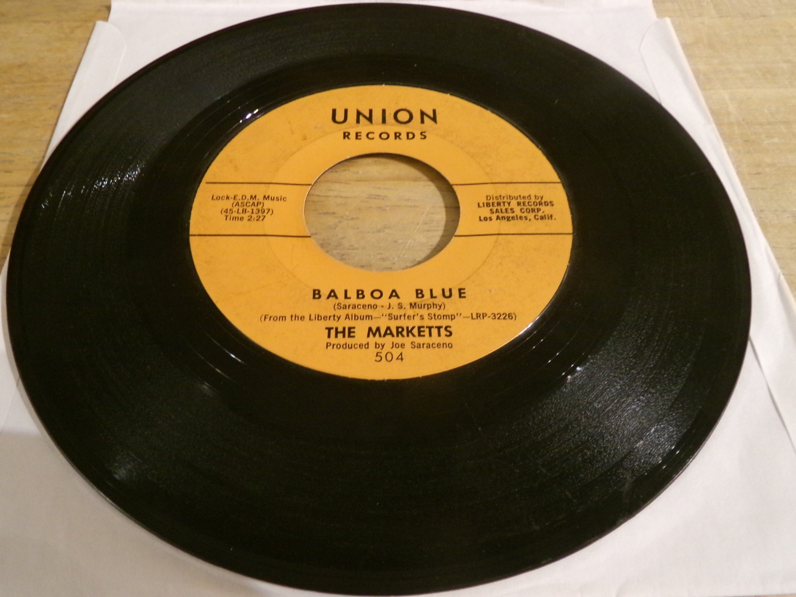 The Marketts  45 - Balboa Blue - Union 504