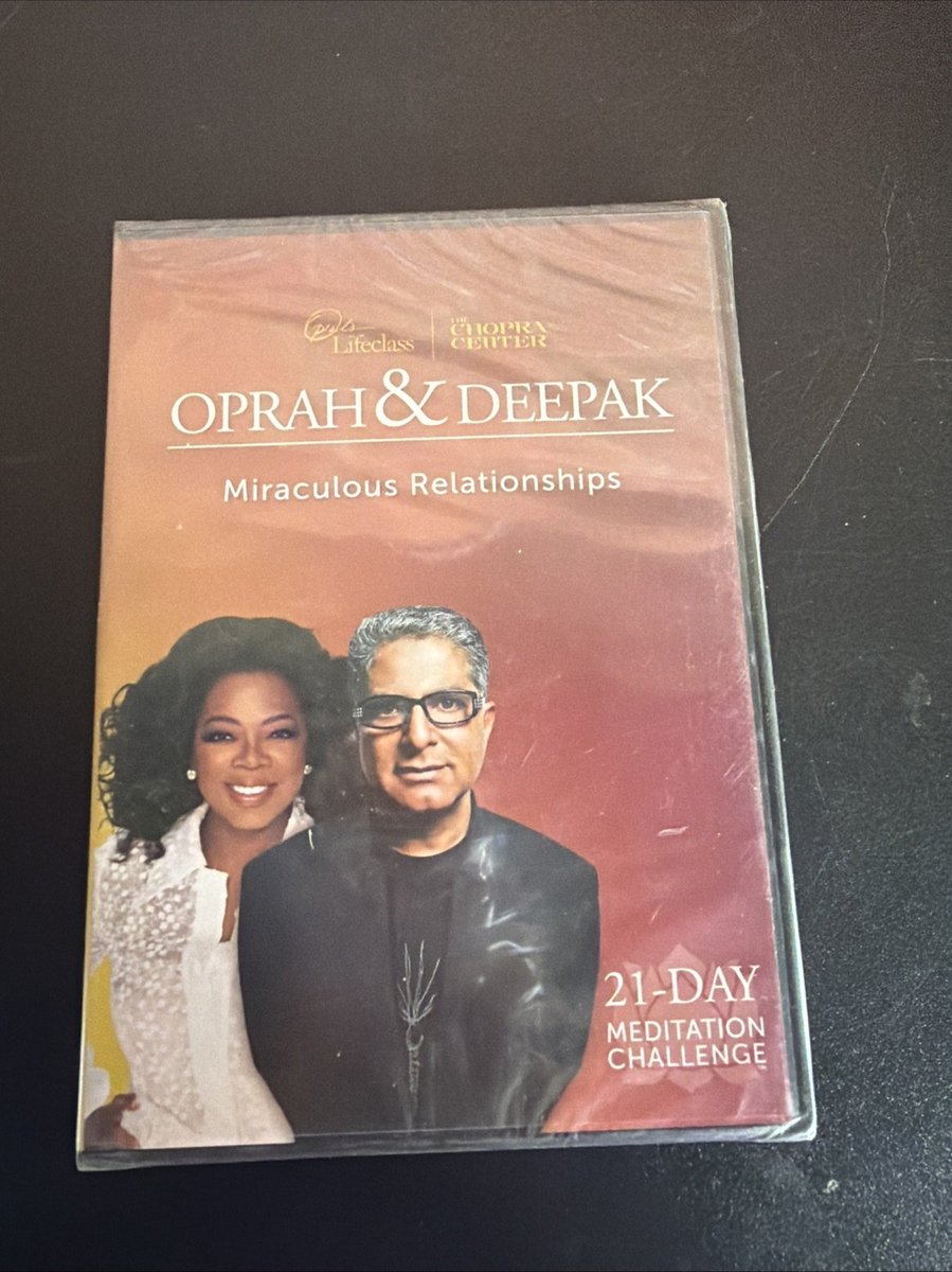 Oprah & Deepak 21 Day Meditation Miraculous Relationships CD SET NEW 