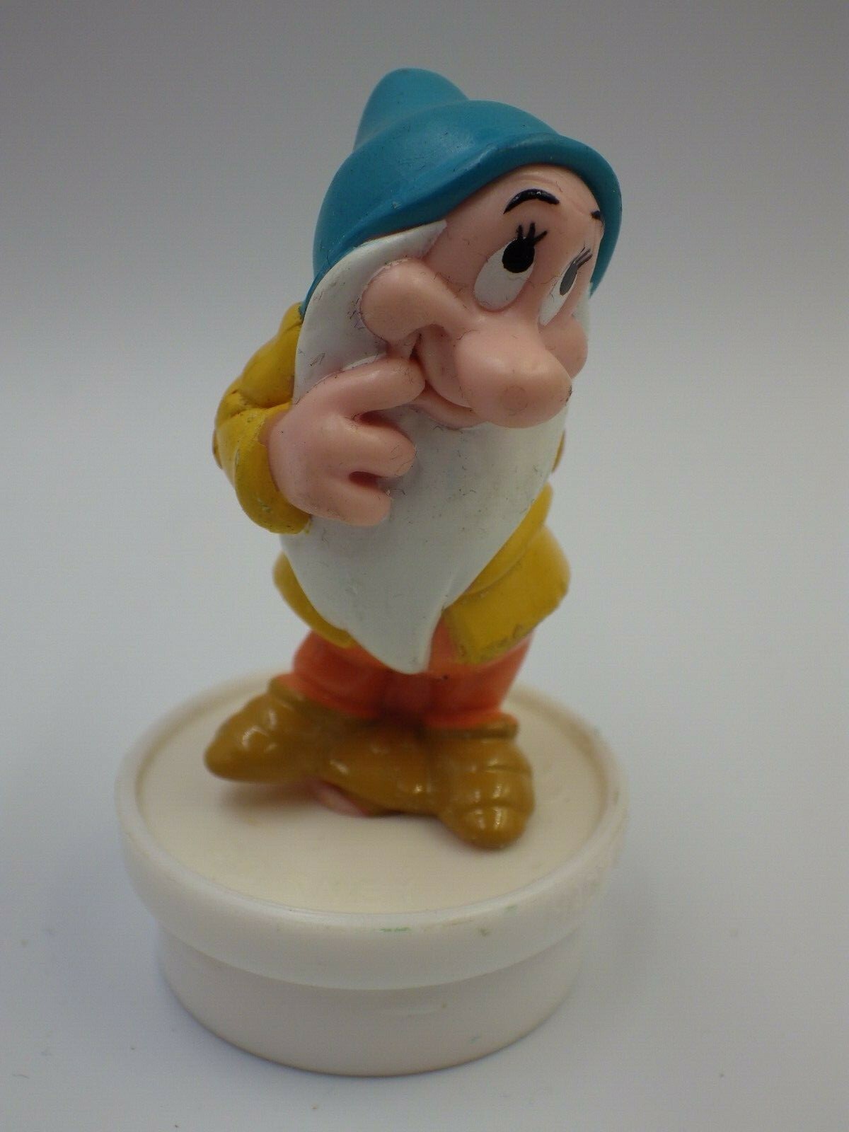 Tappo Smarties Nain Biancaneve Timido Figurina Vintage DISNEY