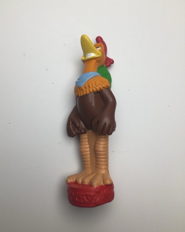 Modellino di ricambio Chicken Run Rocky The Rooster 3,5" PVC Burger King giocattolo 2000