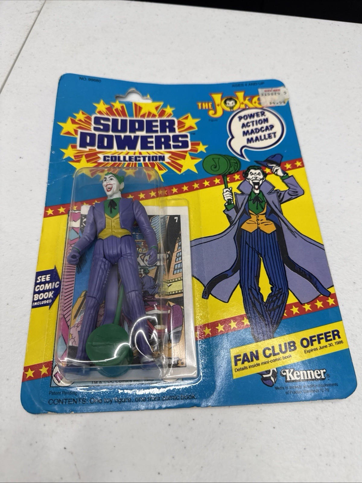 DC Super Powers Joker Kenner Batman Fan Club Offerta Sigillato 23 Indietro