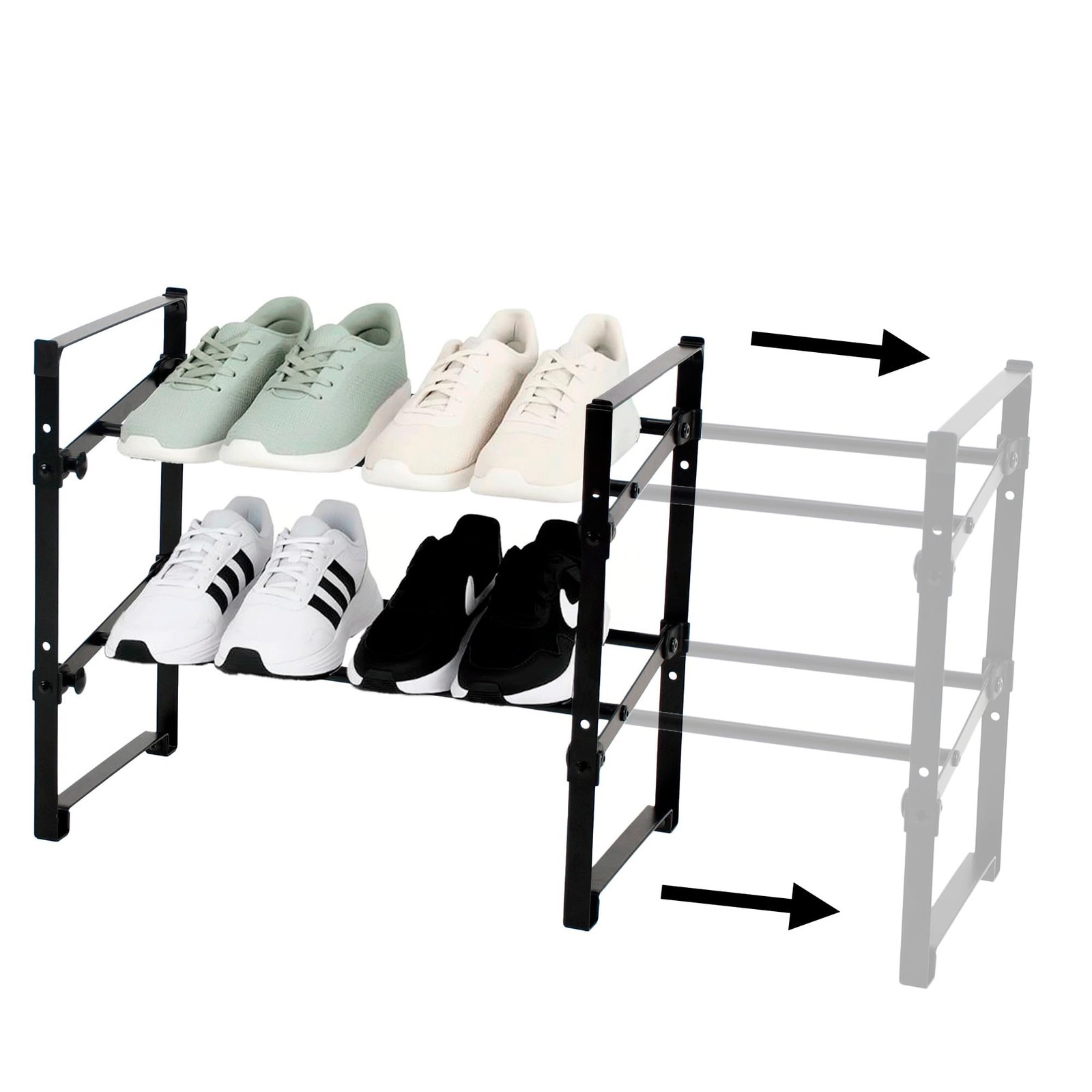 Scarpiera estensibile Amig Tötem 45,5-80 x 24 x 39,5 cm, MANCANO 3 VITI